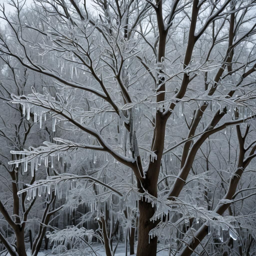 AI Generated Ice Tree