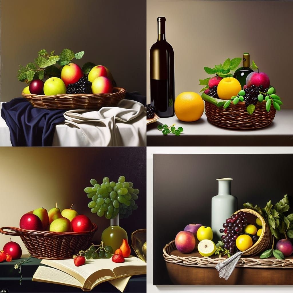 Eerie Still Life in Neoclassical Surrealist Style