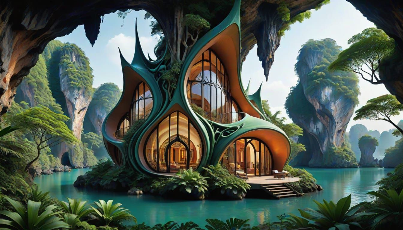 Elf's lagoon house in Ao Phang Nga