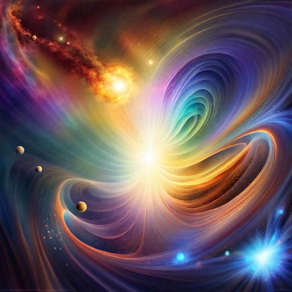 Mythical Being in Space: Digital Painting