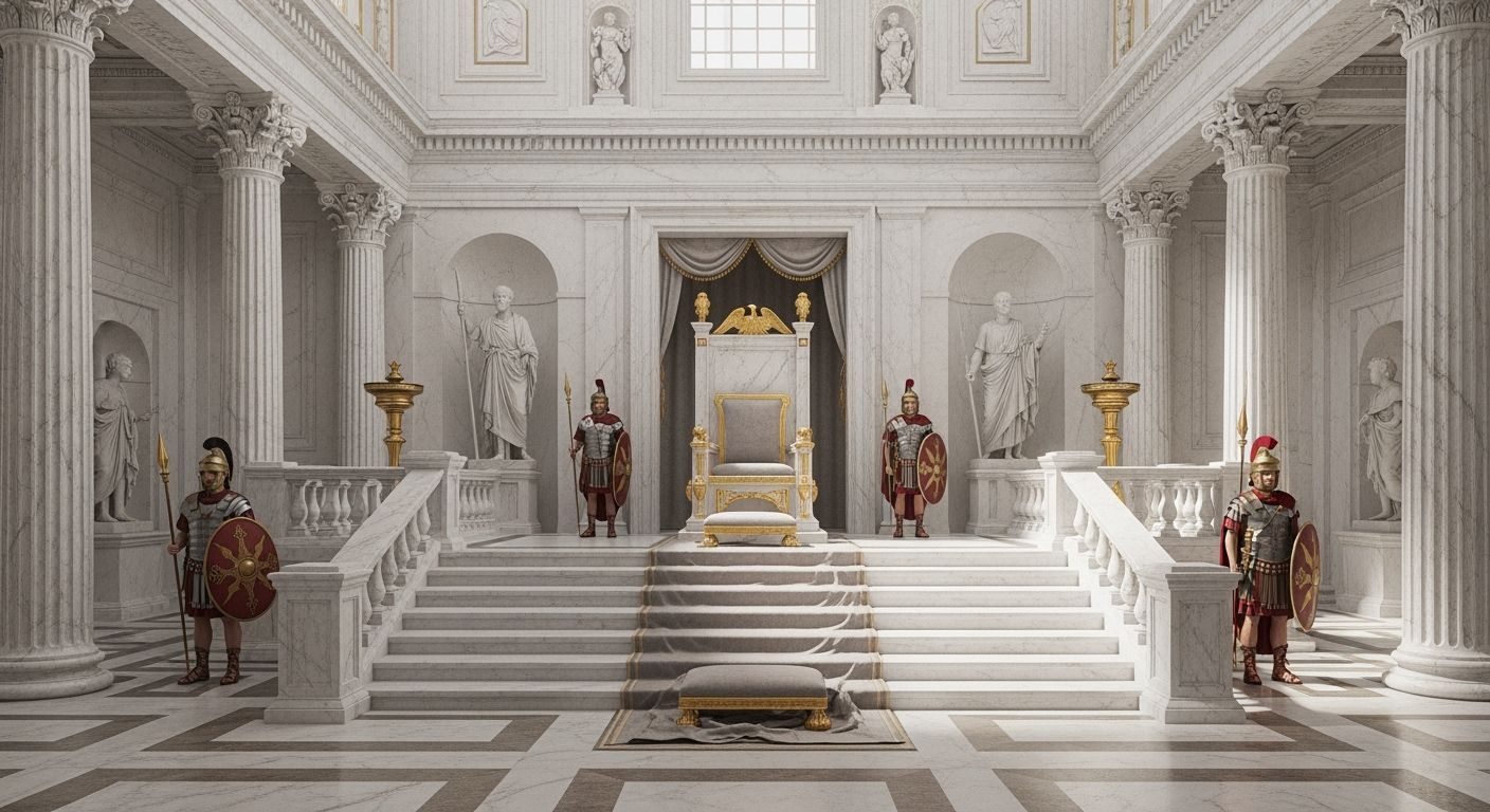 Opulent Throne Room in Ancient Rome