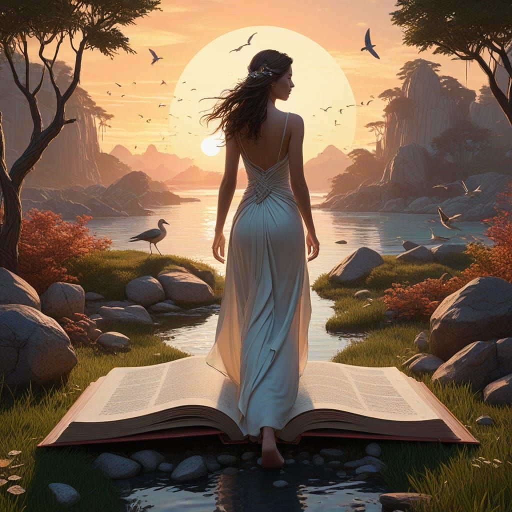 Enchanted Morning in a Zen Garden