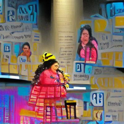 Raini Rodriguez Spelling Bee in Colorful Pop Art