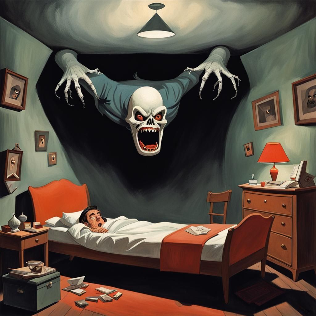 Terrifying Nightmare in Mid-Century Style