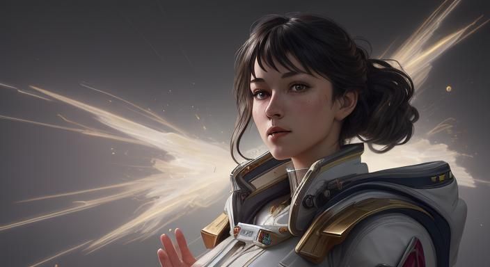 Gundam Spacesuit in Dramatic Digital Rendering