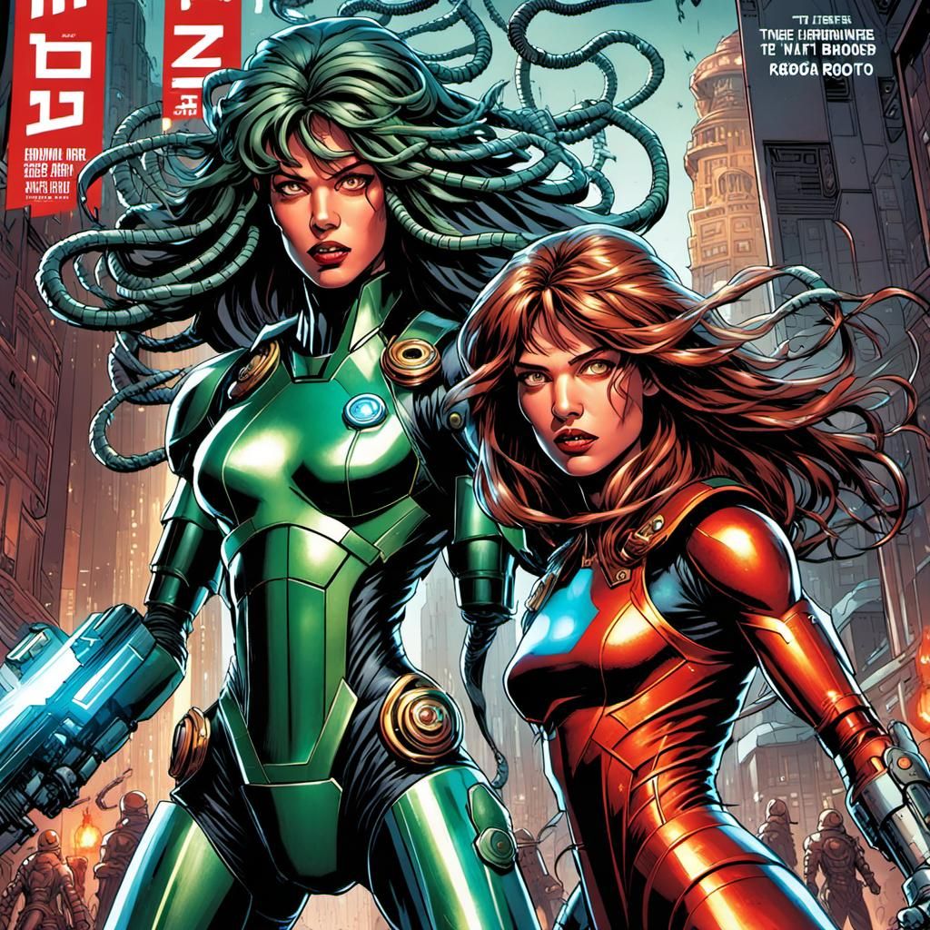 Two sisters fighting in the battle to defend their family