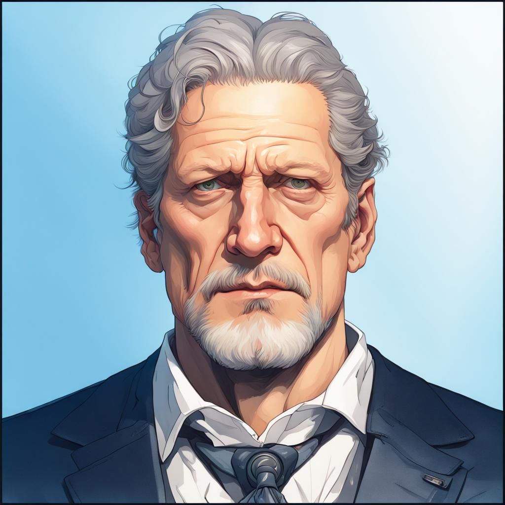 Jim Houseman Portrait in Artstation Style