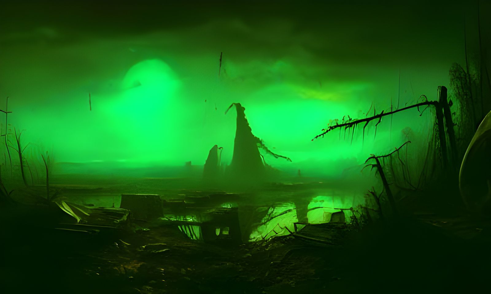 Fiery Post-Apocalyptic World in High Resolution