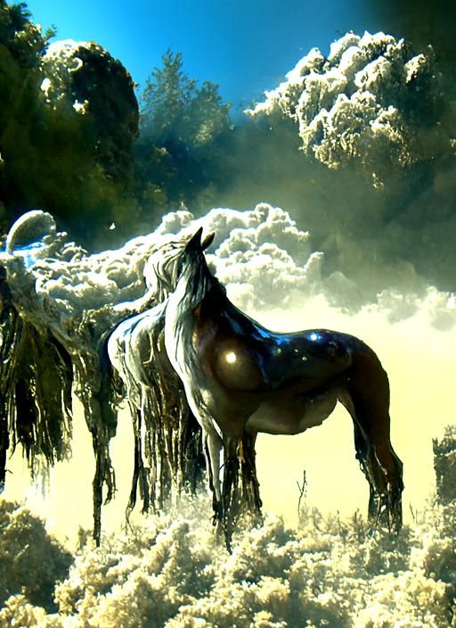 Cosmic Horse Still Life: Fantasy Art