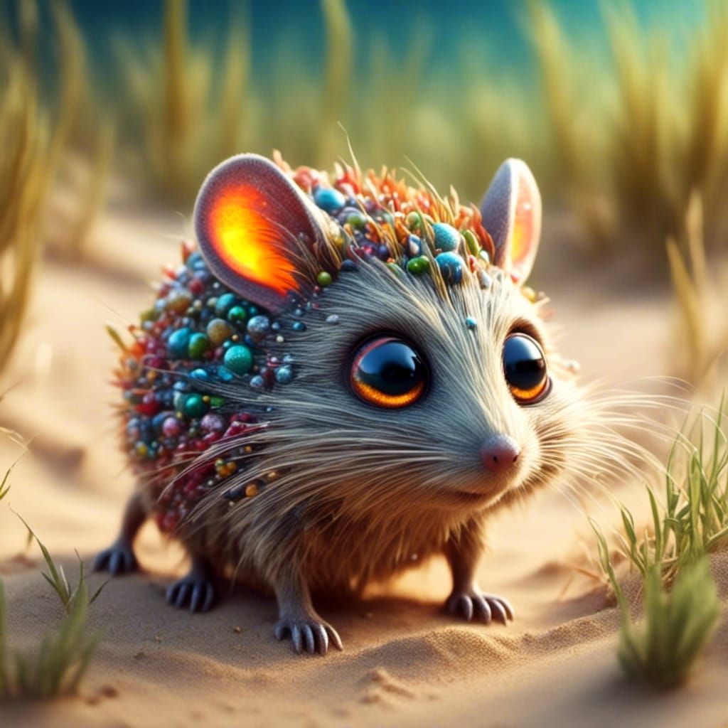 Surreal Close-Up of a Young Bandicoot