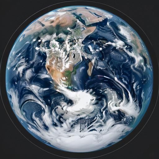 Simple Vector Graphic of the Earth