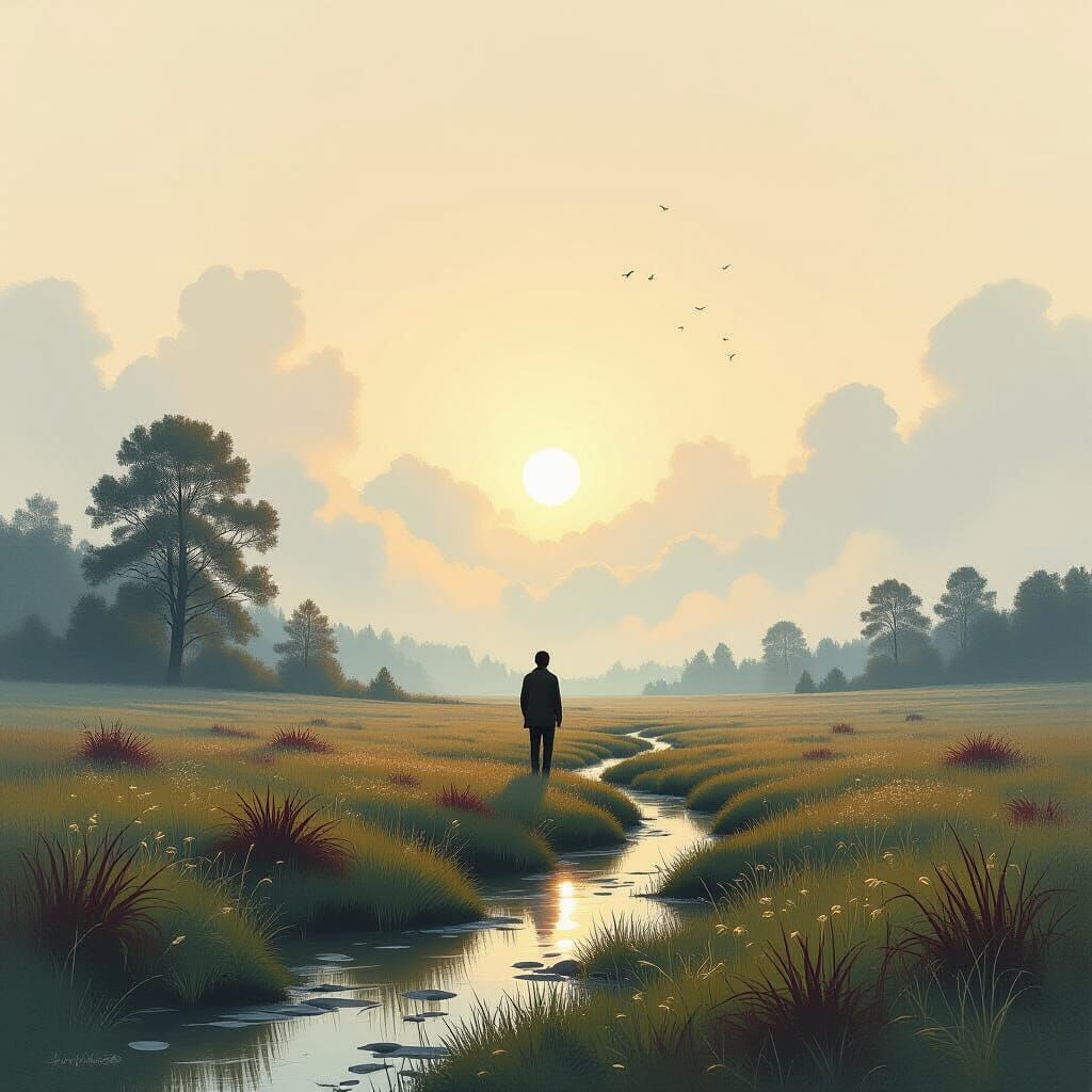 Ethereal Memory in a Surreal Landscape