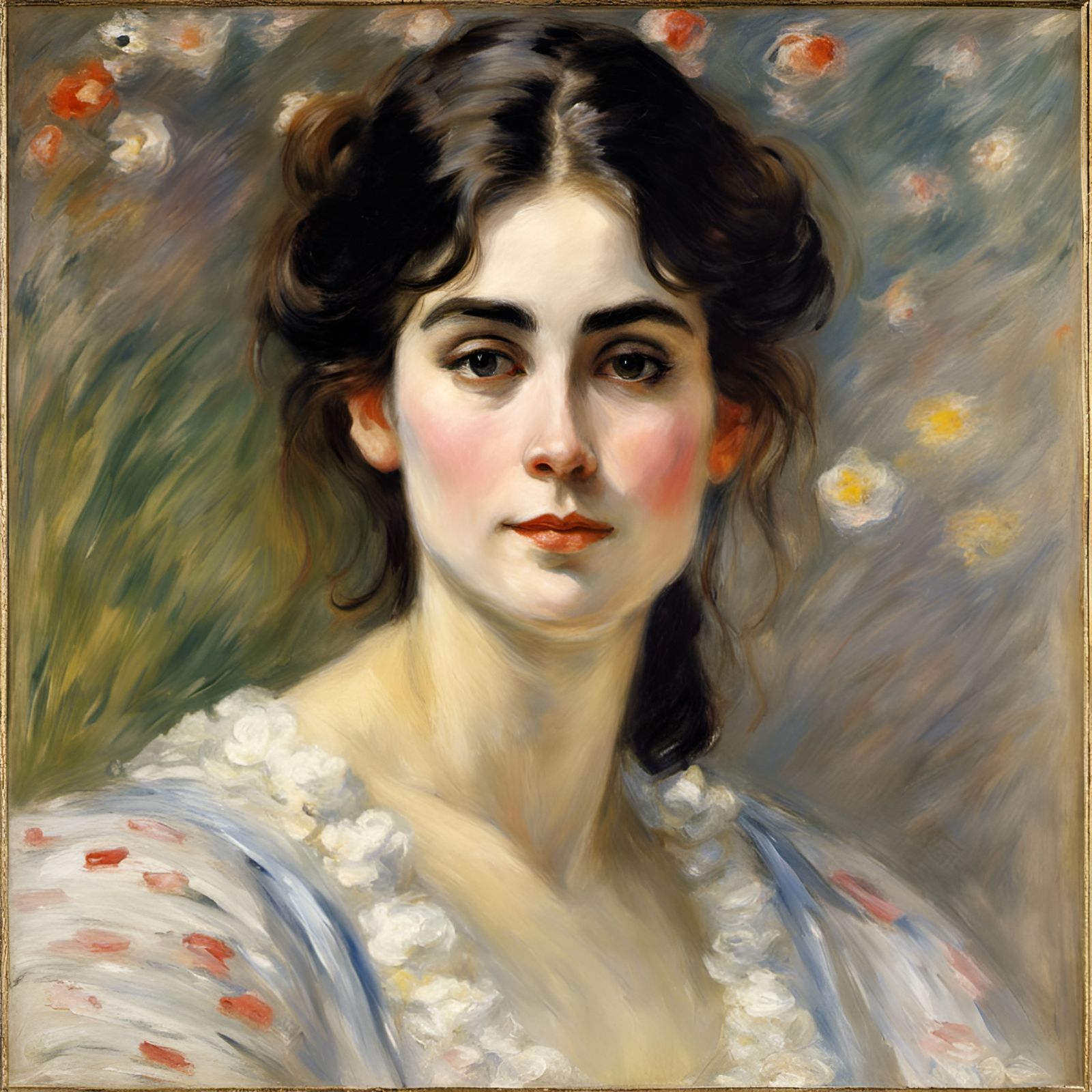 Impressionistic Portrait of a Beautiful Woman