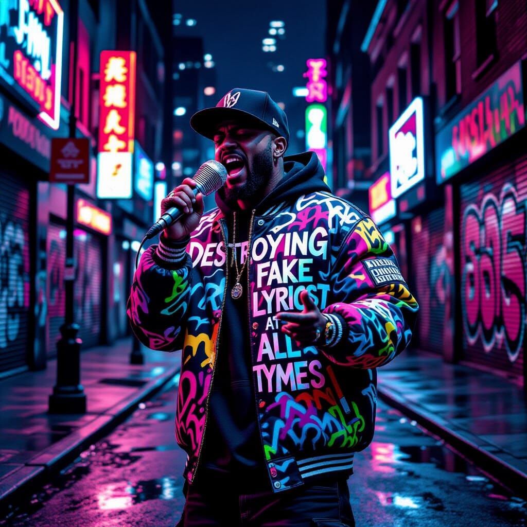 D-FLAT Raps Passionately on Gritty Street Corner