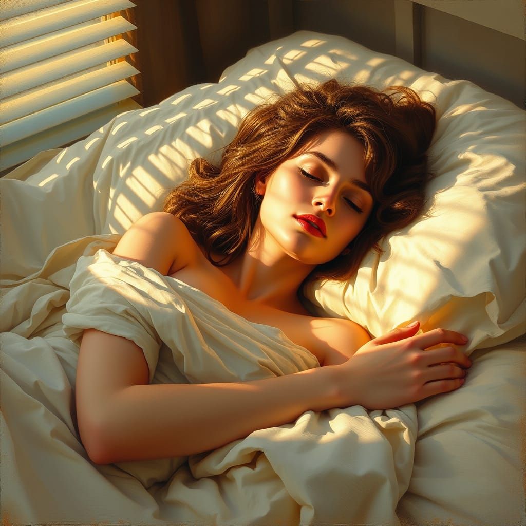 Morning Serenity: Woman in Soft Light