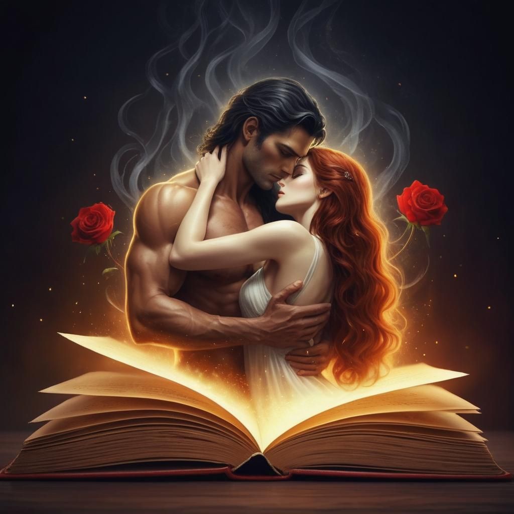 Dark Fantasy: Lucifer and Lilith's Ethereal Embrace