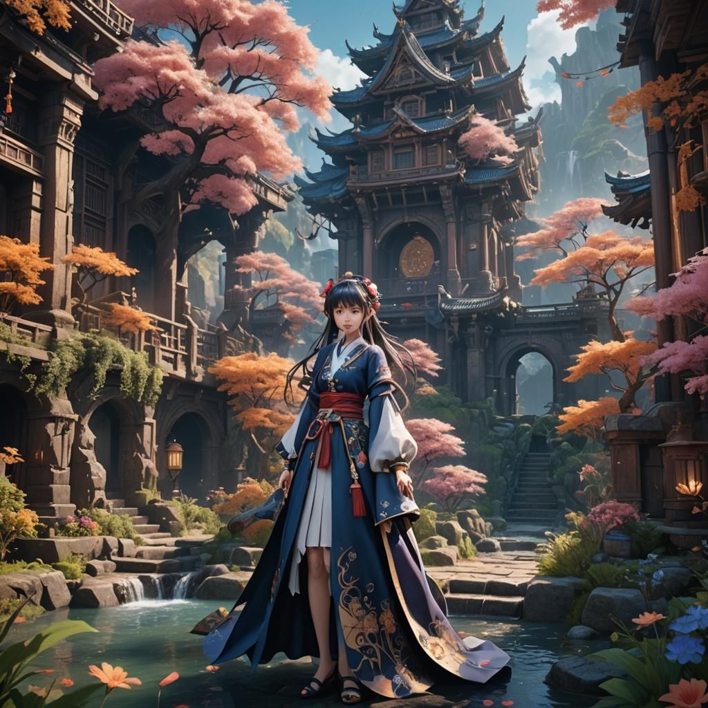 Detailed Shojo Fantasy Art in Unreal Engine