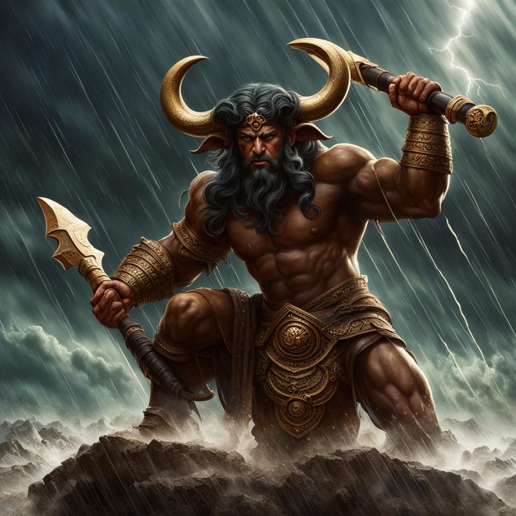 Phoenician Minotaur God of Rain and Fertility