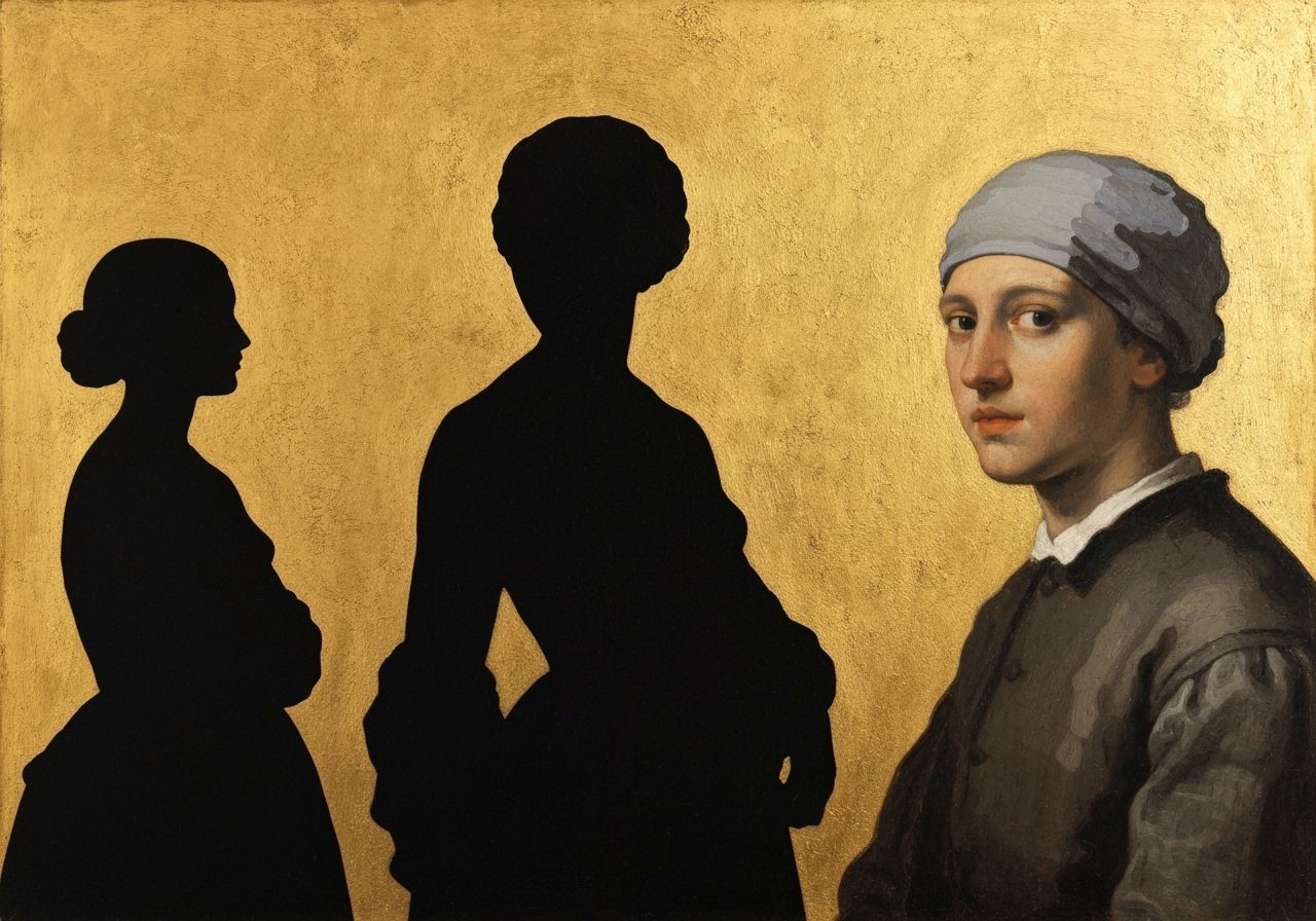 Golden Silhouettes in Classic Style