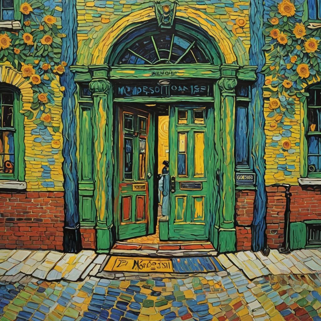 The Doors Morrison Hotel as Van Gogh Painting