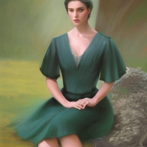 Elegant Portrait of a Woman in Classic Style