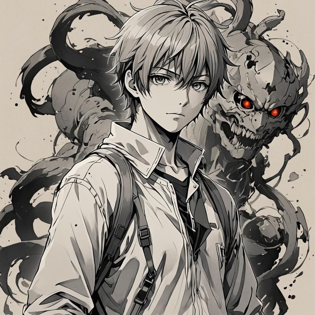 Anime Style Male Character Digital Art