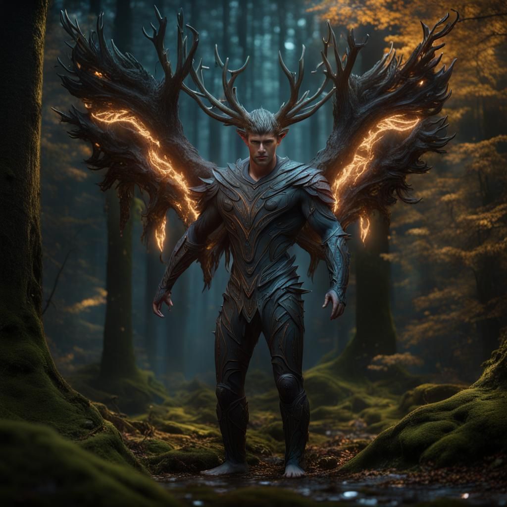 Jensen Ackles as Mythical Creature in Sparkling Forest