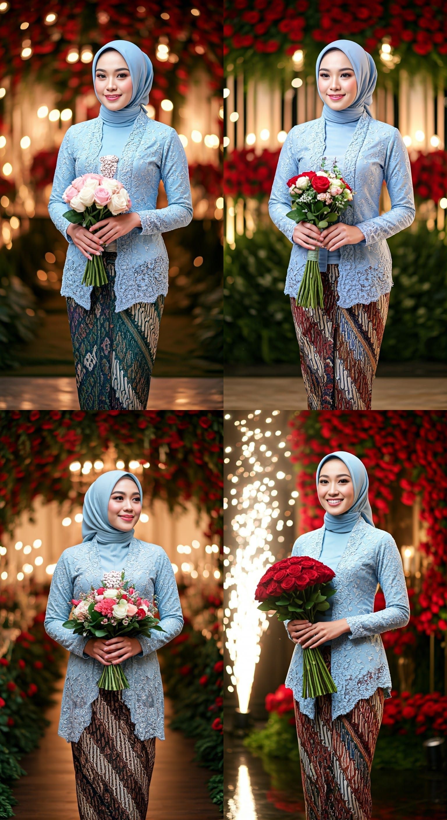 Korean Woman in Kebaya at Engagement Venue