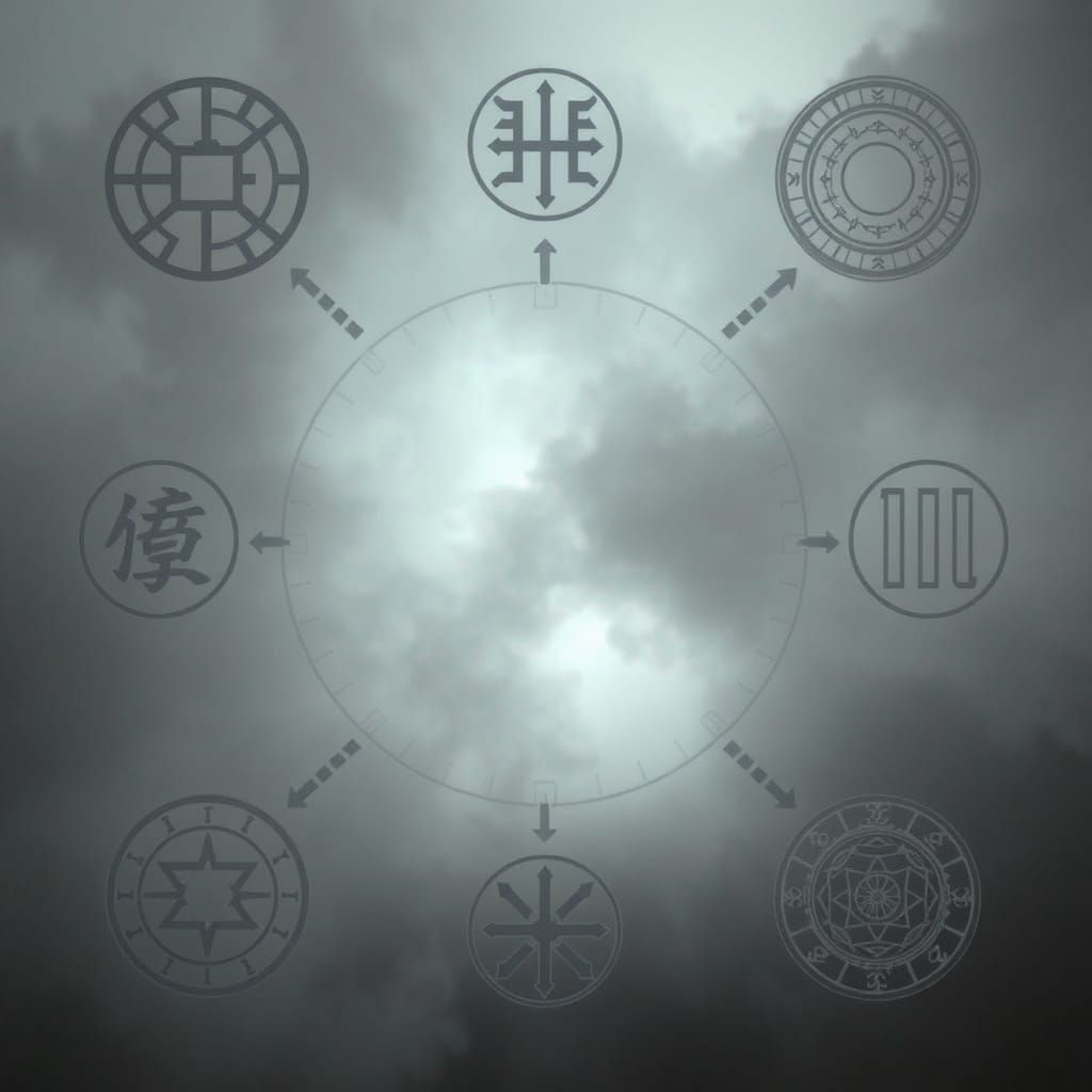 Mysterious Fog: Light, Symbols, and Hidden Secrets