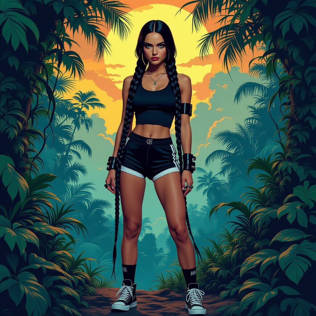 Wednesday Addams on Alien Jungle Planet