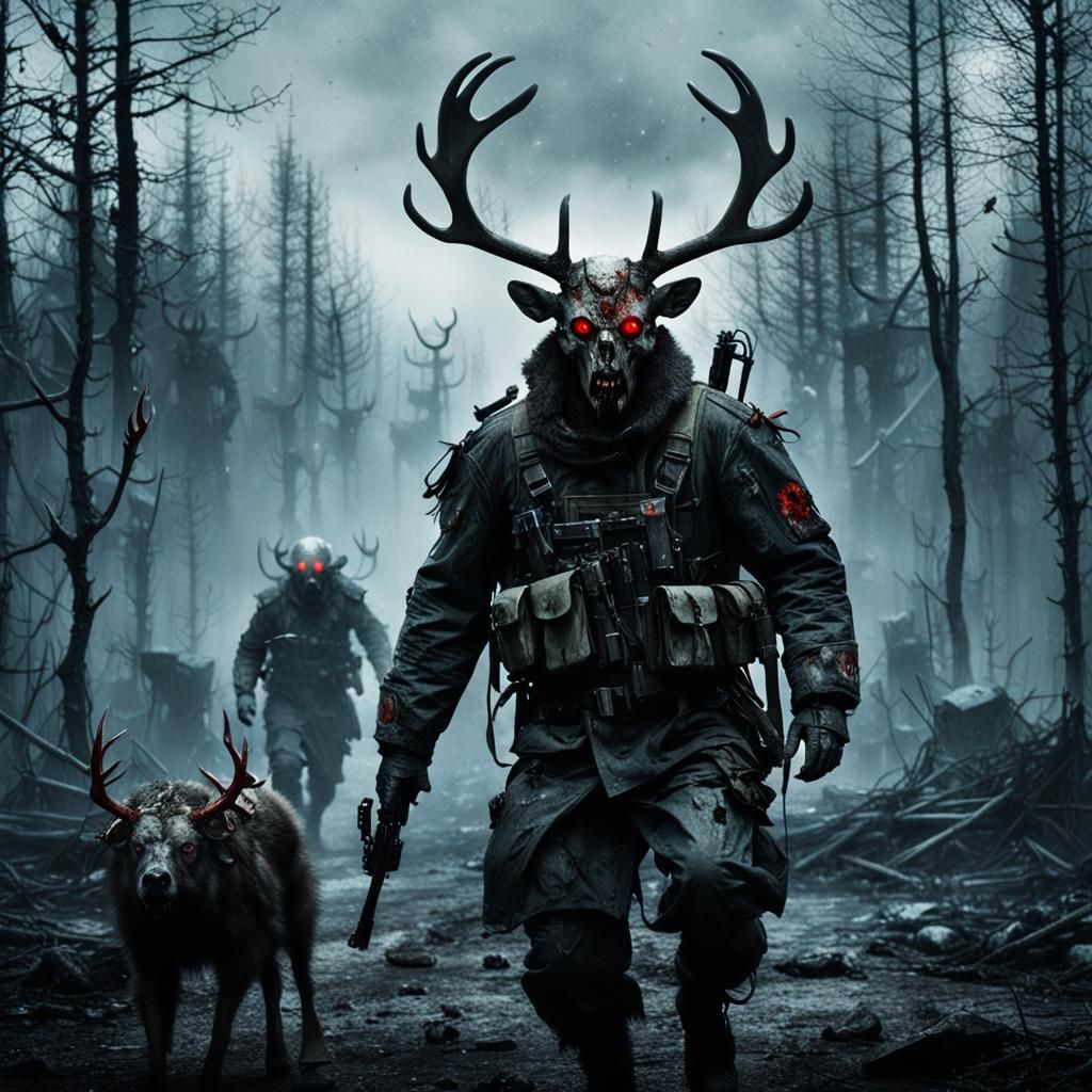 Menacing Mooseman Attacks Soldier in Chernobyl