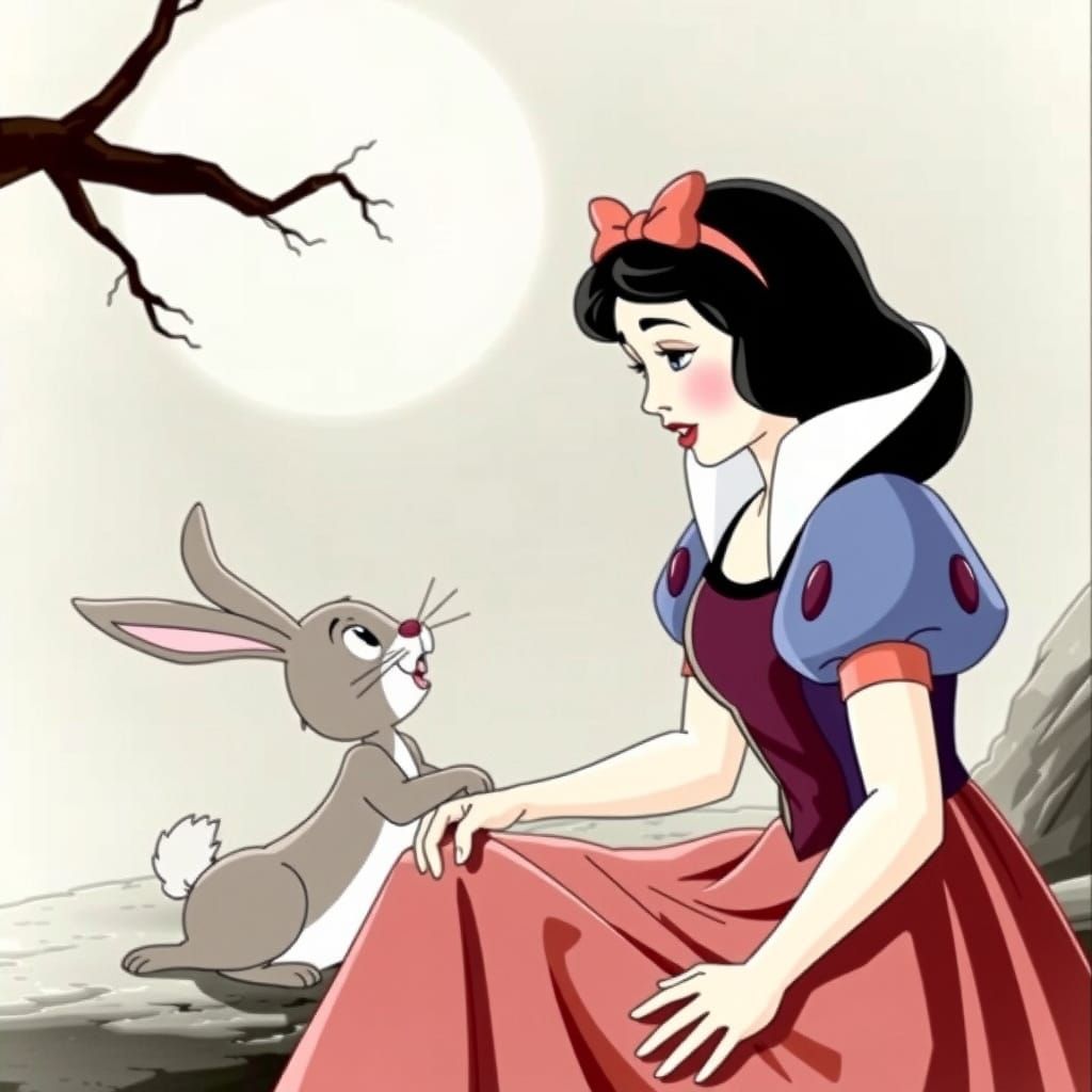 Snow White in Rabbit's Moon Movie 1950