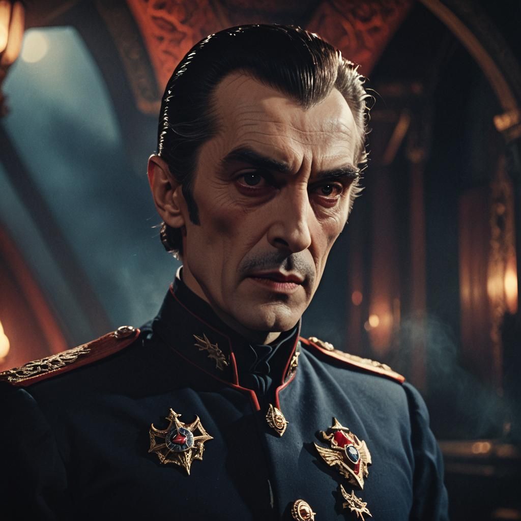 Dracula as Starship Captain: Cinematic Film Still