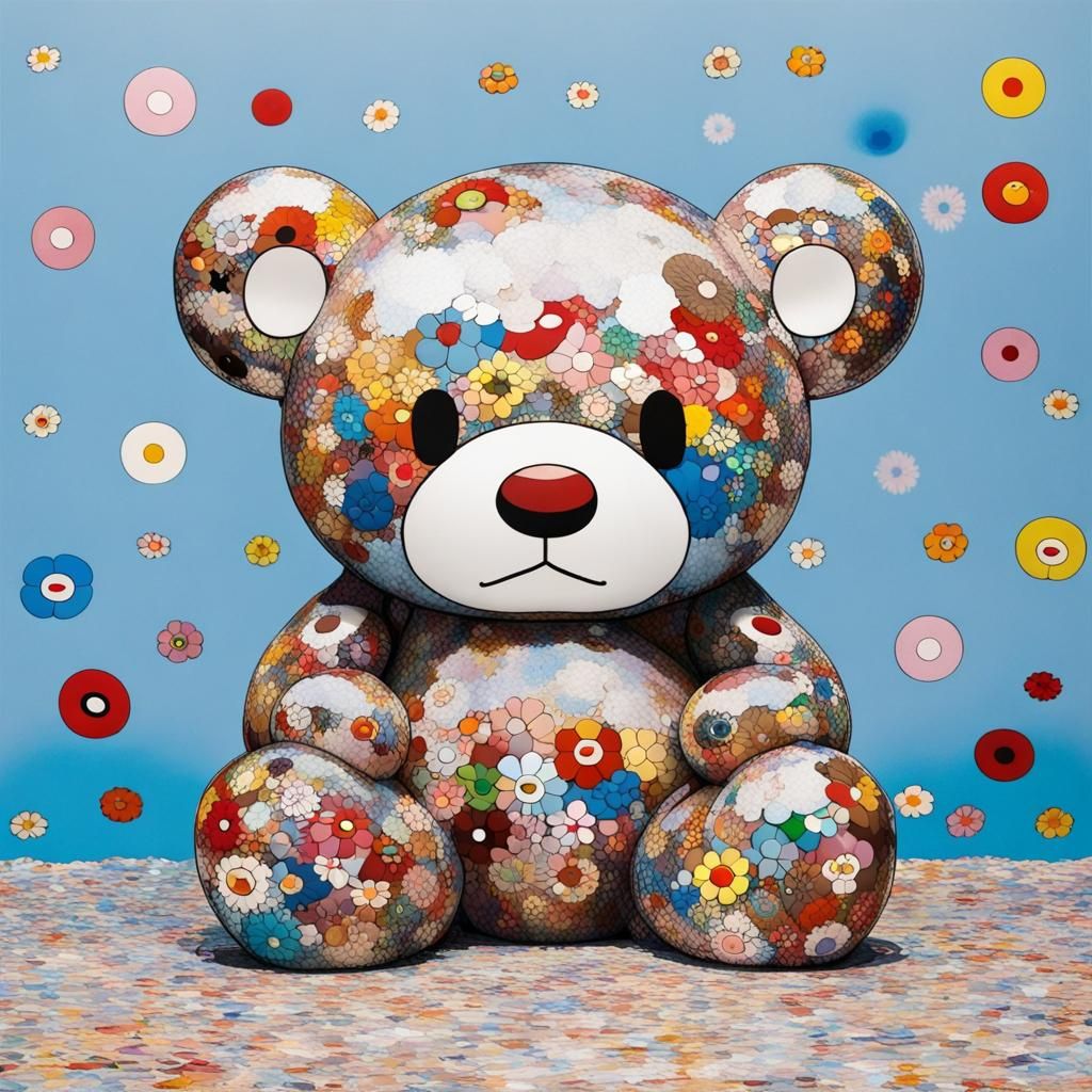 Panda Bear Koala in Pop Art Style