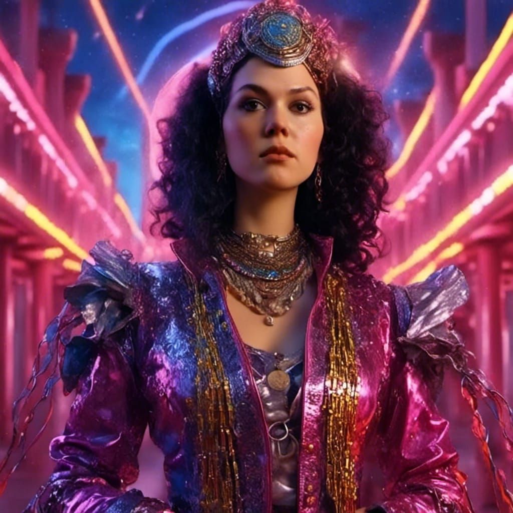 Futuristic Woman Portrait in Hyperrealistic Digital Art