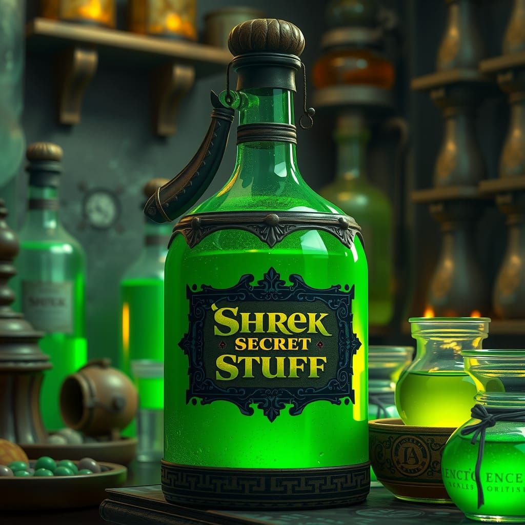 Mystical Apothecary Potion in Detailed Matte Painting