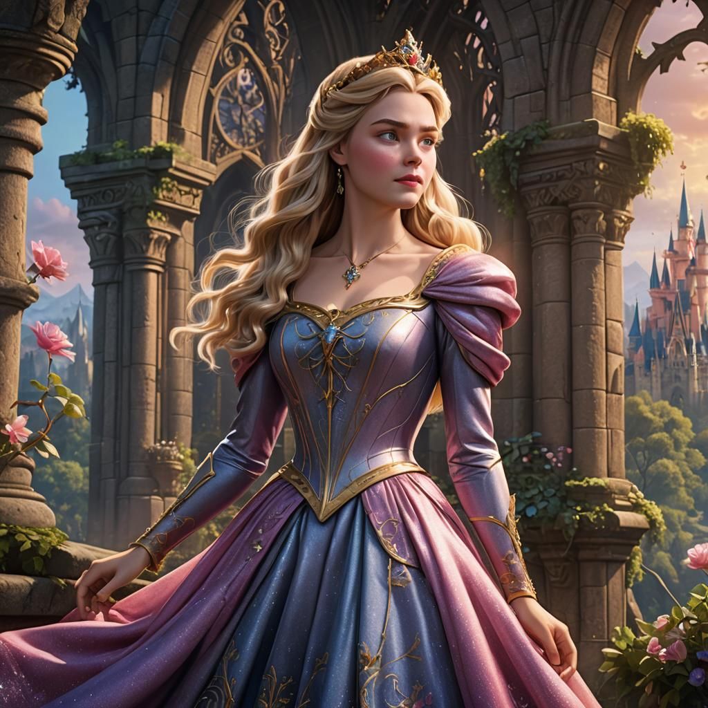 Princess Aurora in Disney Style