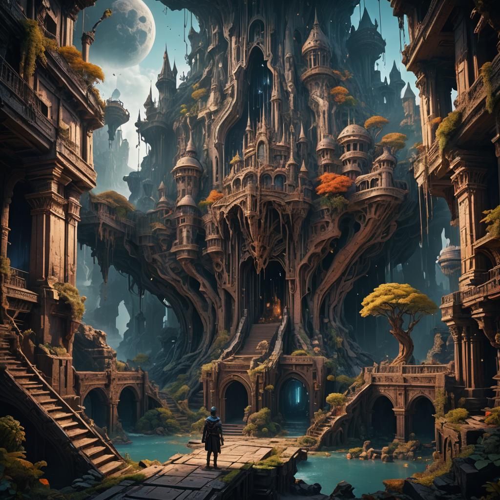 Mind in the Void: Detailed Fantasy Concept Art