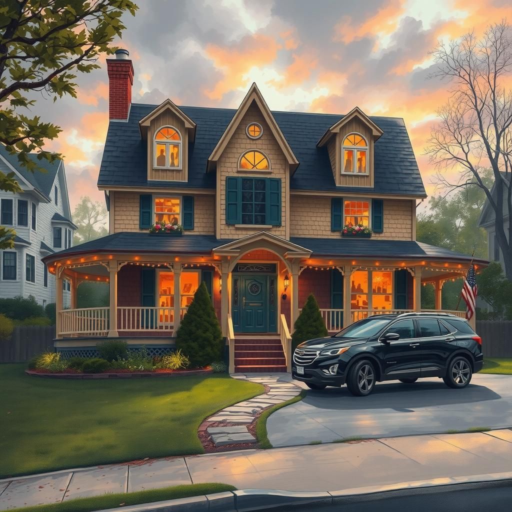 cozy suburban house