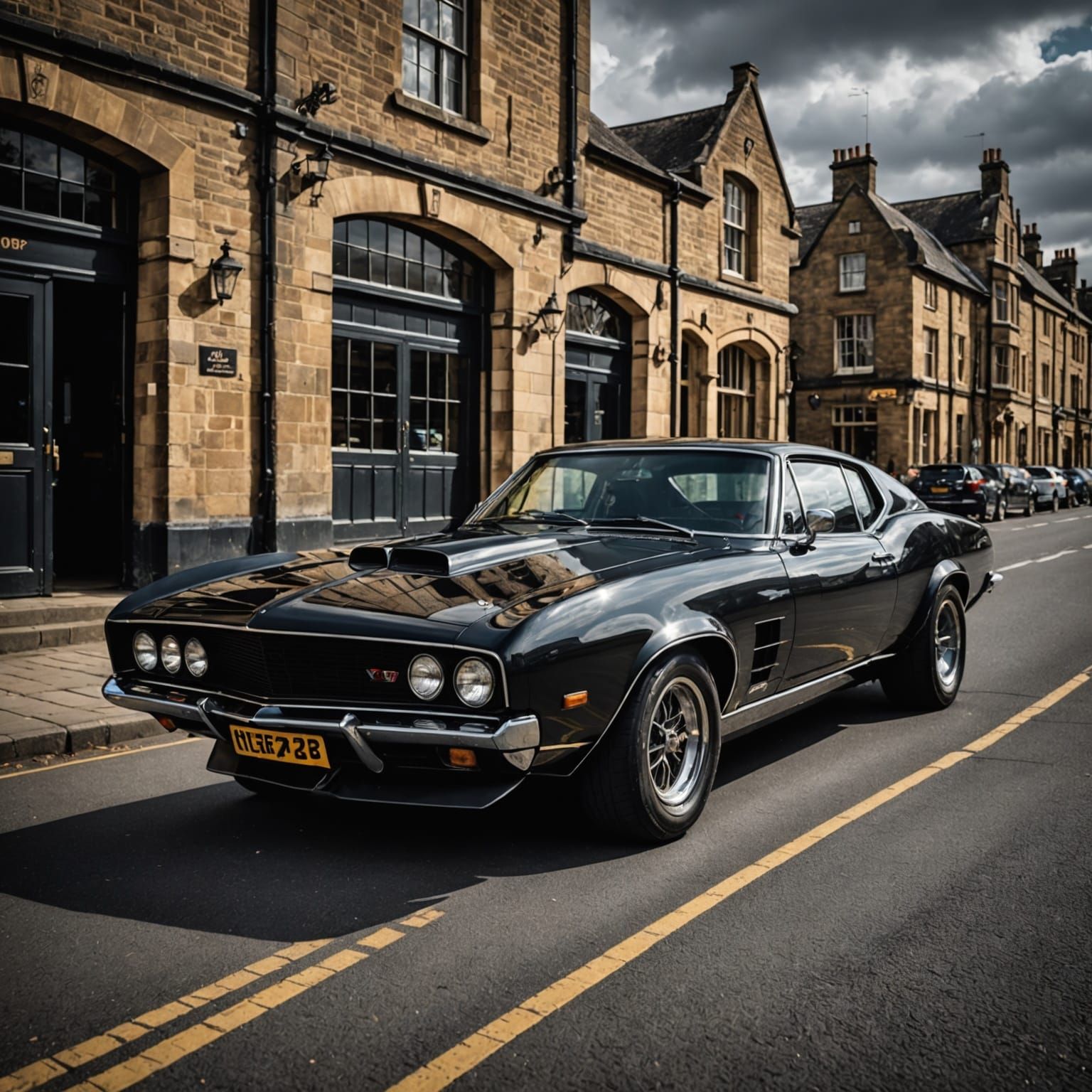 Hyperrealistic Mad Max V8 Interceptor in Cinematic Style
