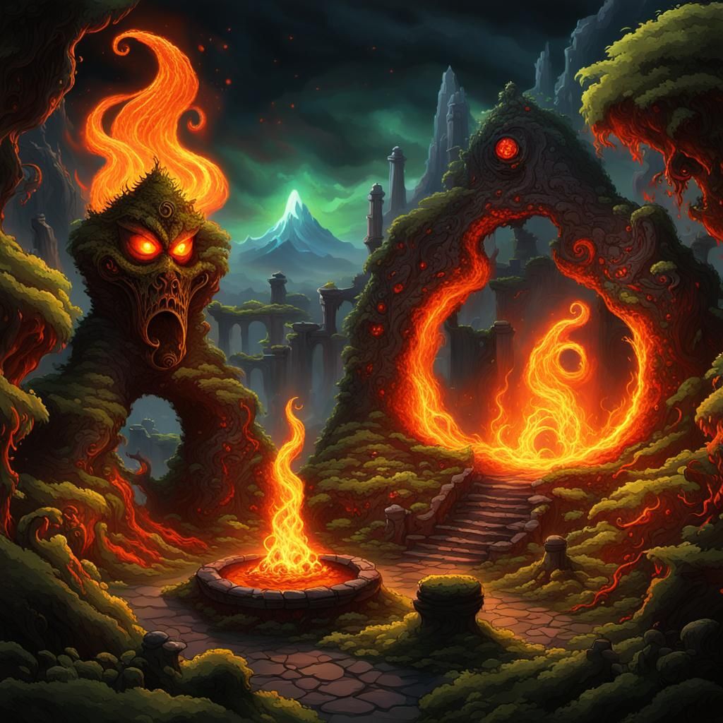 Ancient Lava Goddess Awakens in Forgotten Garden