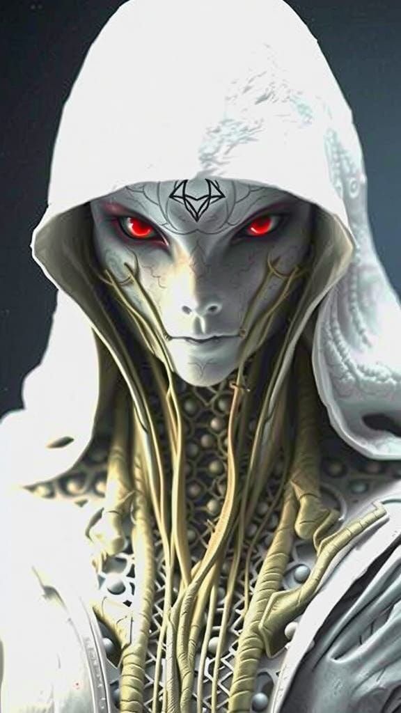 Ethereal Gothic Horror Scene in Dark, Mystical Realms