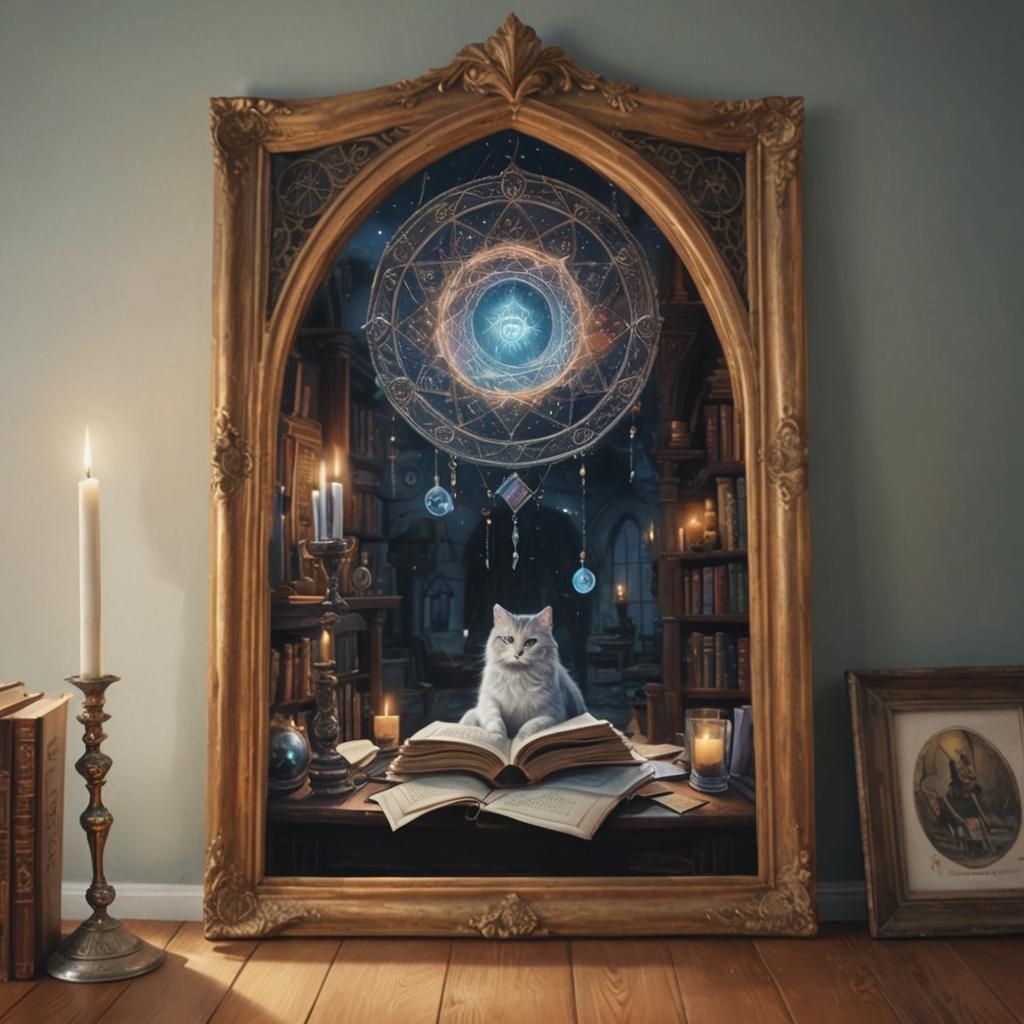 Mage's Study: A Photorealistic Interior Design