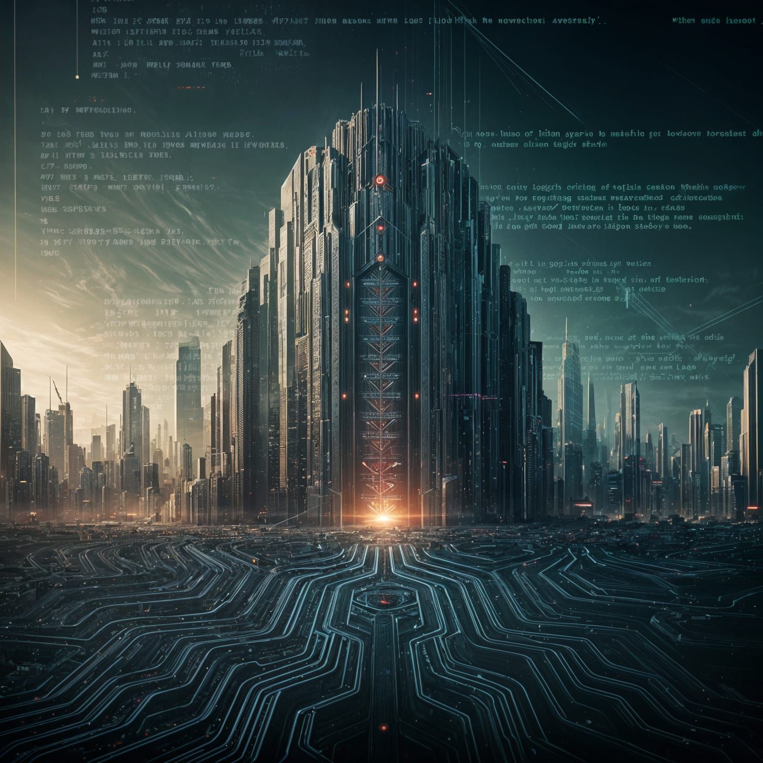 Cyberpunk City Reveal: Oppressive Technology Overwhelms