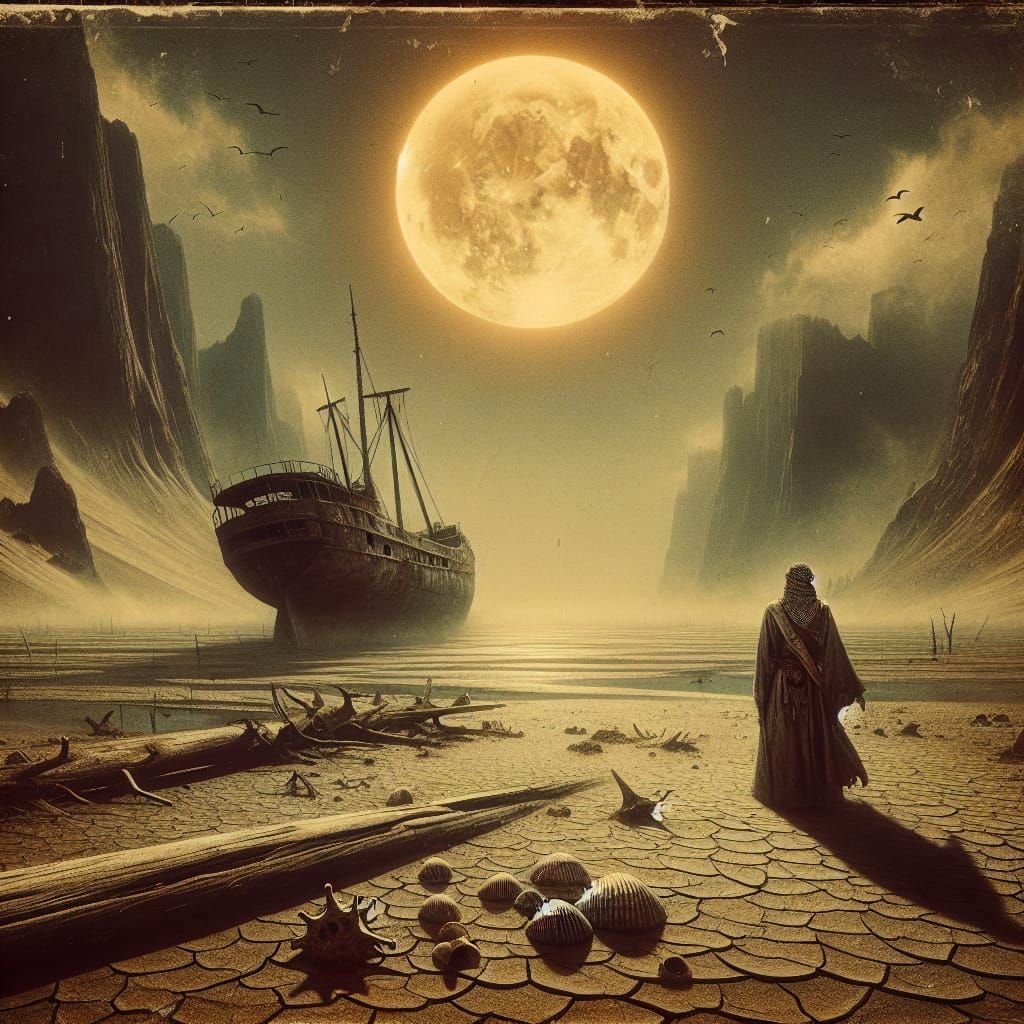 Retrofuturistic Bedouin in a Dystopian Oceanless Wasteland