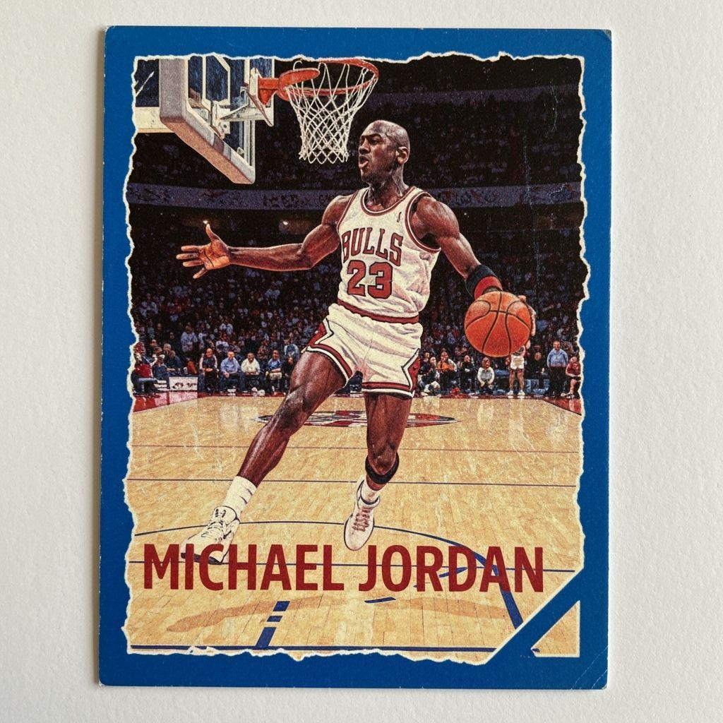Vintage 1980s Michael Jordan Rookie Trading Card
