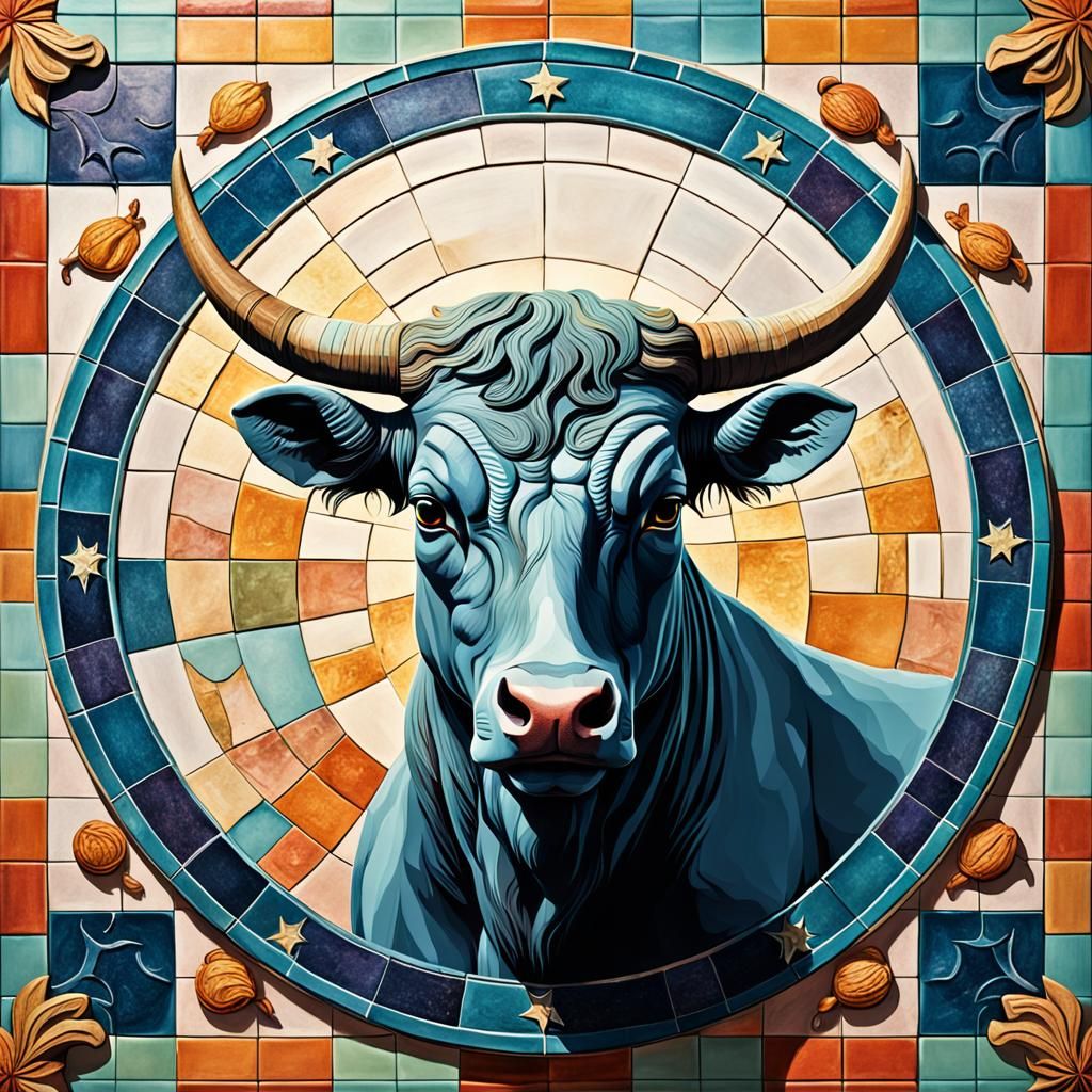 Taurus Zodiac Sign in Contemporary Realism