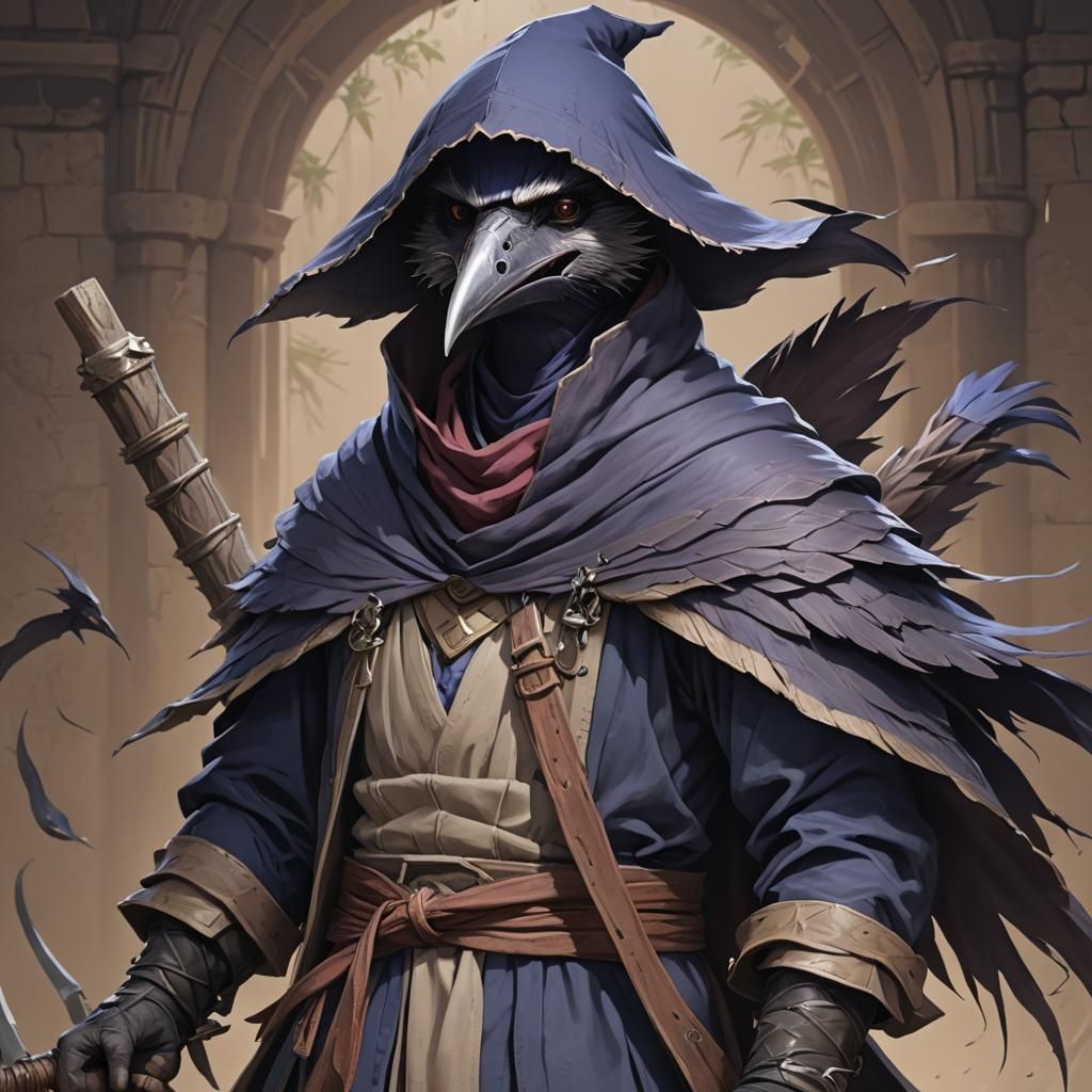 Kenku Martial Arts Expert in Anime Style