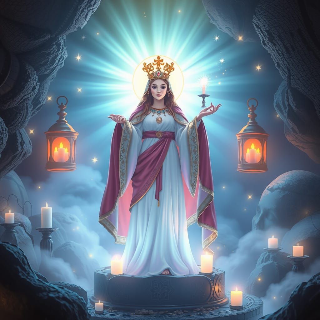 Magical Realism Painting with Soft Luminescent Glow