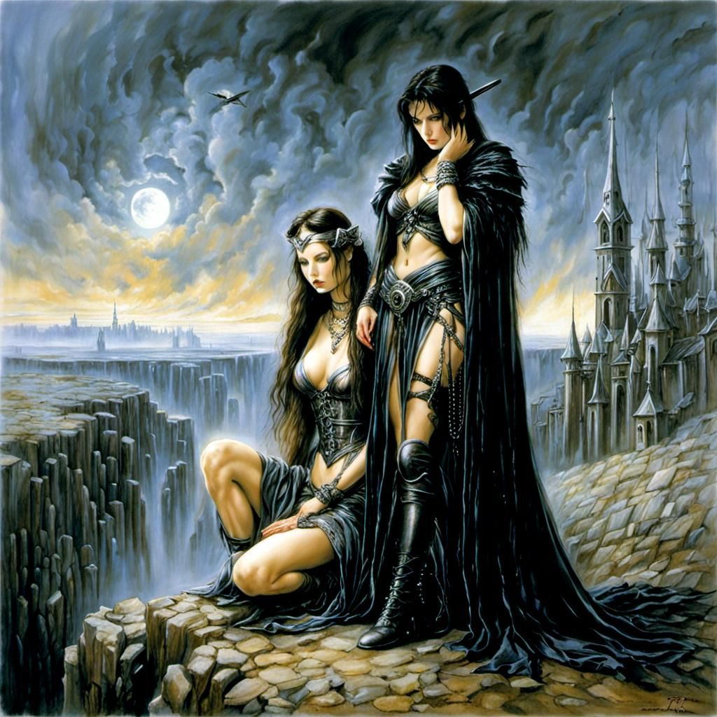 Romantic Parting Inspired by Classic Illustration